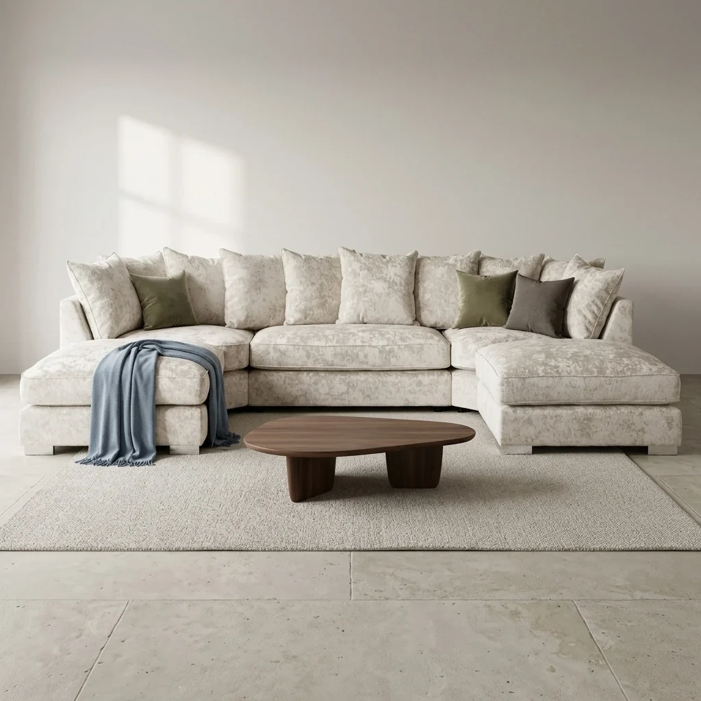Bishop Alaska Pearl U-Shape Sofa – Stylish Comfort for Your Home