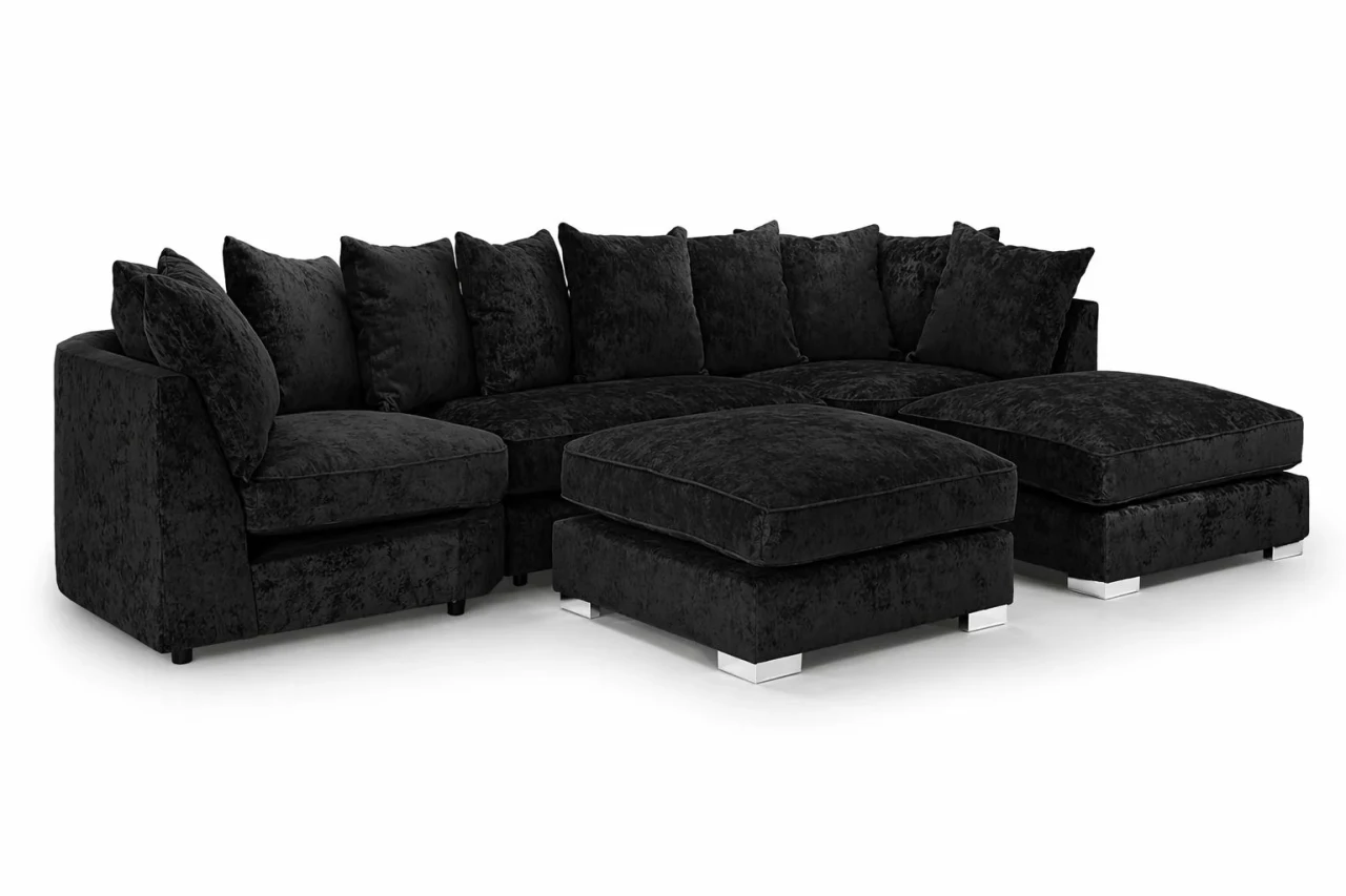 Bishop U Shape Corner Sofa | Luxury Chenille Sofa UK