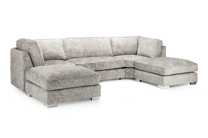 Bishop Fullback Truffle U Shape Sofa | Alaska Fabric Corner Sofa UK