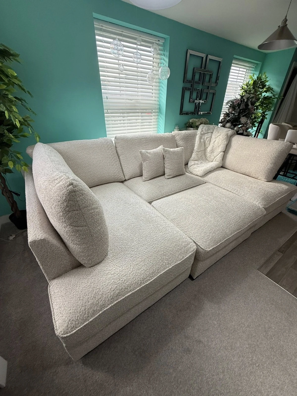 Carnaby Boucle U Shape Cinema Sofa | Luxury Corner Sofa UK