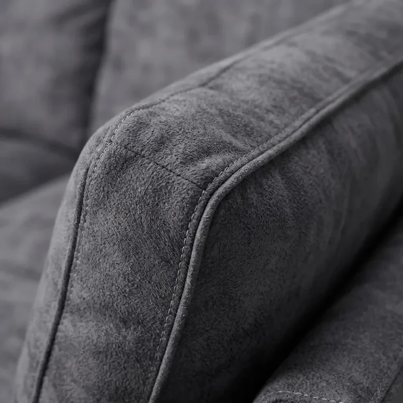 Bishop Coal Alaska Fabric U Shape High Back Corner Sofa
