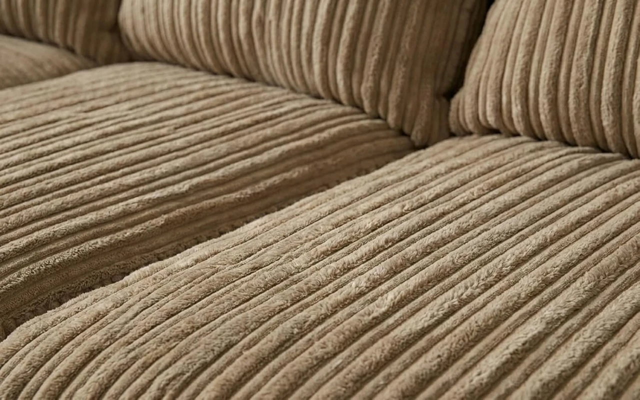 Amalfi Mink Jumbo Cord 2C2 High Back Sofa Set