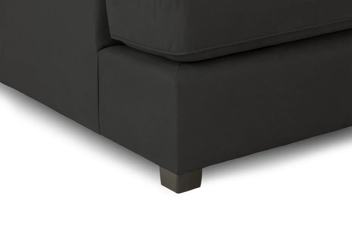 Carnaby Black U Shape Corner Sofa | Plush Style