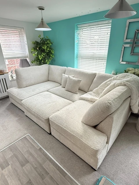 Carnaby Boucle U Shape Cinema Sofa | Luxury Corner Sofa UK